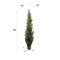 5ft Cedar Topiary Tree in Black Pot, Floral Home by Artificial Flowers